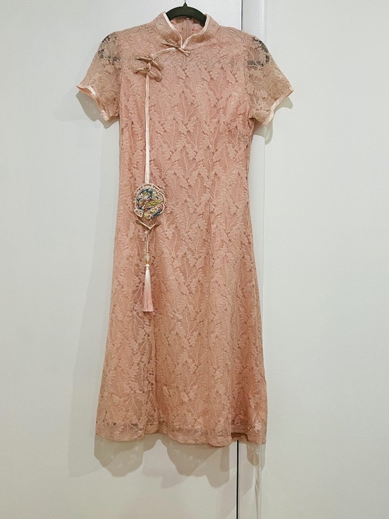 Fashion classic Dresses & Skirts - NWT Modern Pink Lace Qipao Cheongsam Dress | Chinese Size M (Fits US XS/S)